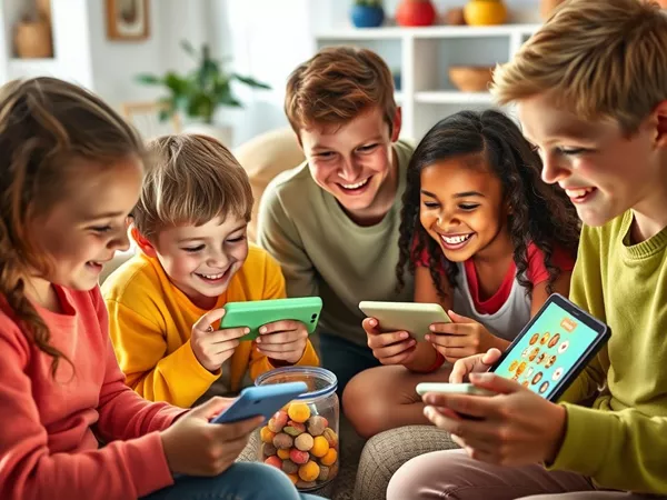 Photo of players of different ages enjoying Nut Sort, highlighting its broad appeal